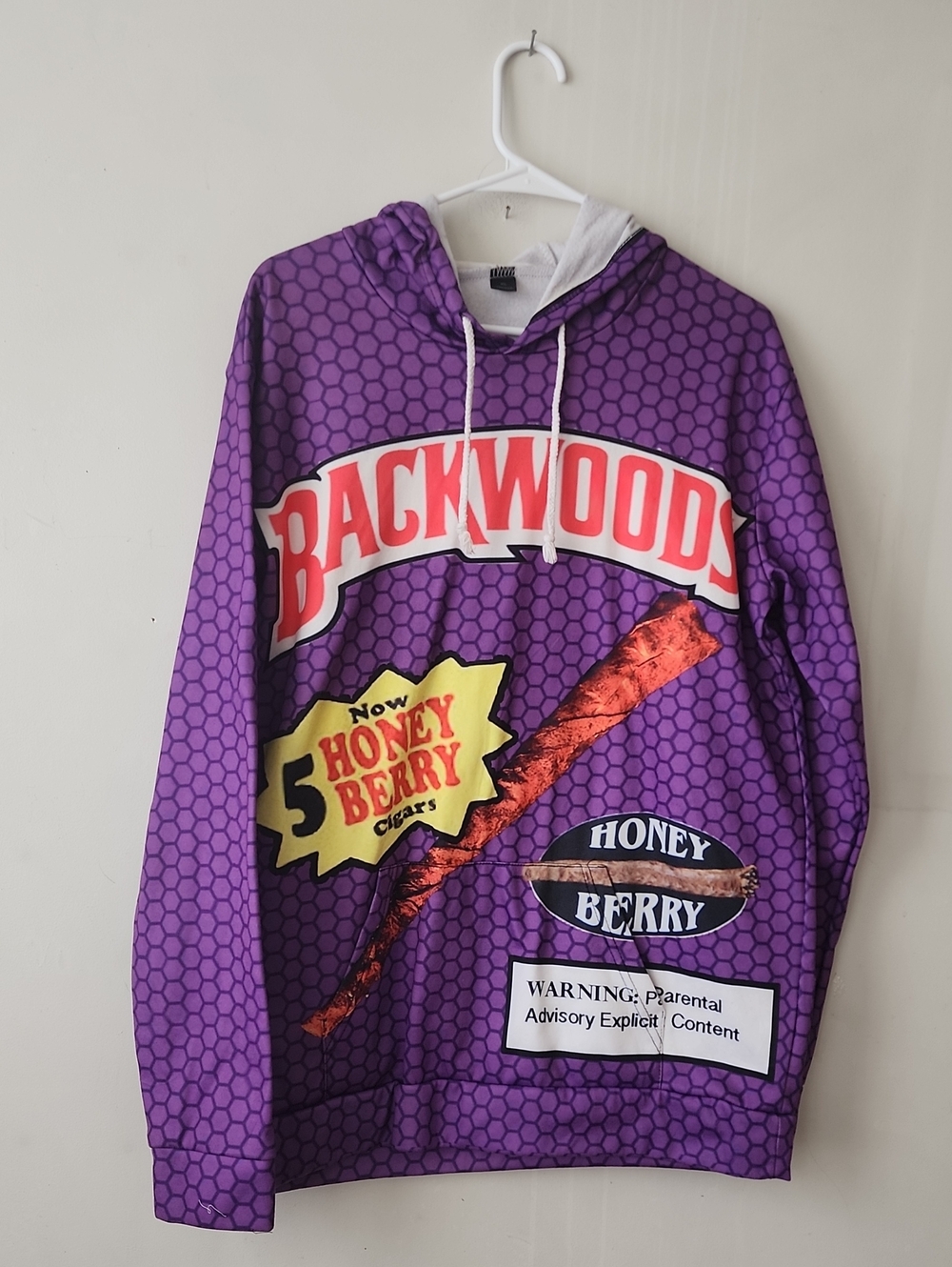 Backwoods Honey Berry Graphic Purple Hoodie